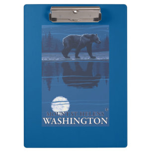 Pranchetas Urso no luar - Mount Saint Helens,
