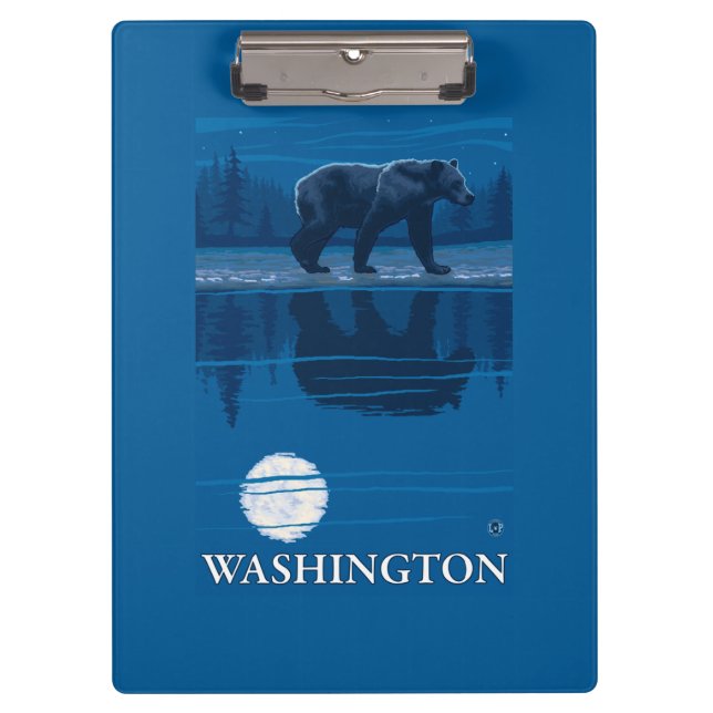 Pranchetas Urso no luar - Washington (Frente)
