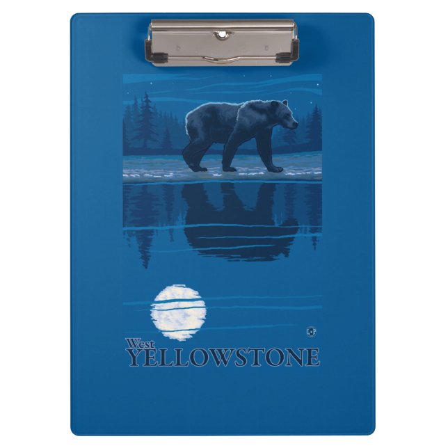 Pranchetas Urso no luar - Yellowstone ocidental, Montana (Frente)