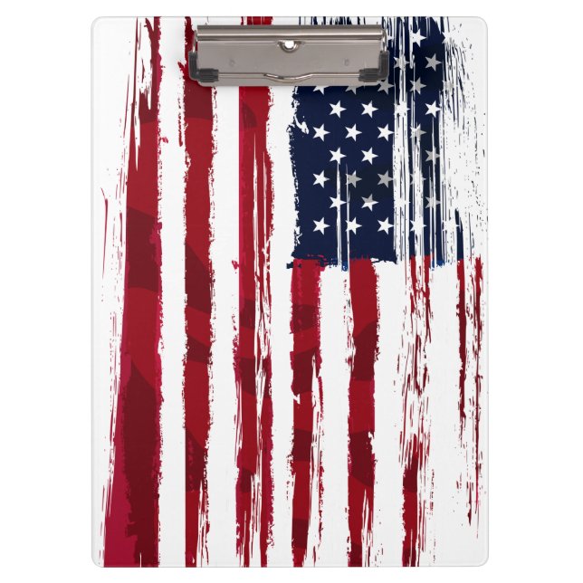 Pranchetas USA Flag Patriotic American Red White Blue (Frente)