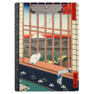 Pranchetas Utagawa Hiroshige - Campos de arroz Asakusa
