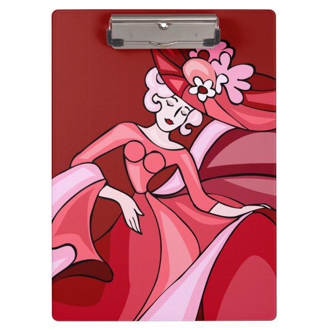 Pranchetas V Lady In Red Clipboard (Frente)