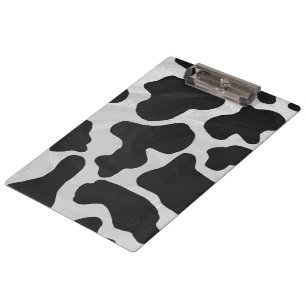 Pranchetas Vaca do monograma preto e branco