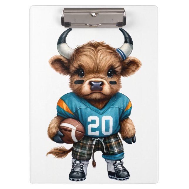 Pranchetas Vacas e Futebol das Highland (Frente)