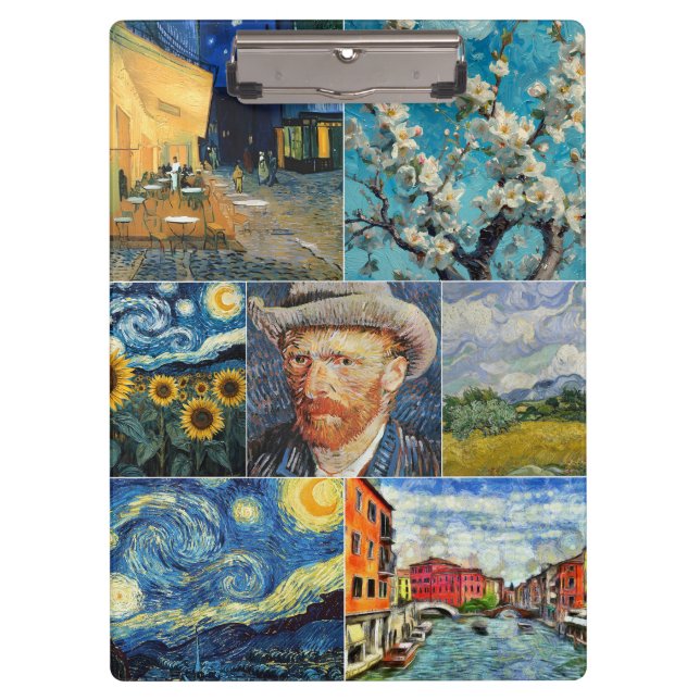 Pranchetas Van Gogh Fine Art Collage (Frente)