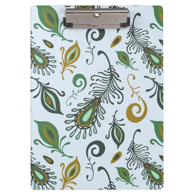 Pranchetas Várias penas coloridas (Frente)