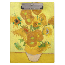 Pranchetas Vase with fifteen sunflowers by Vincent Van Gogh 