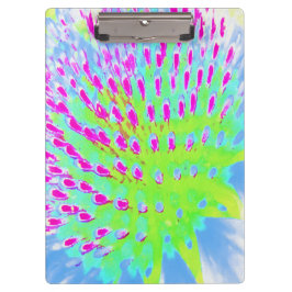 Pranchetas Verde limão e Flor de Cone Abstrato Roxo