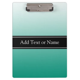 Pranchetas Verde Teal Desvanecido Personalizado