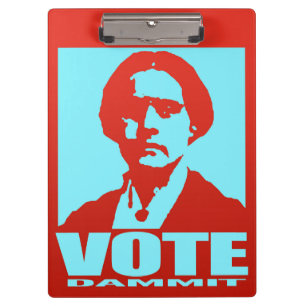 Pranchetas Vermelho do voto Dammit & Aqua Susan B. Anthony
