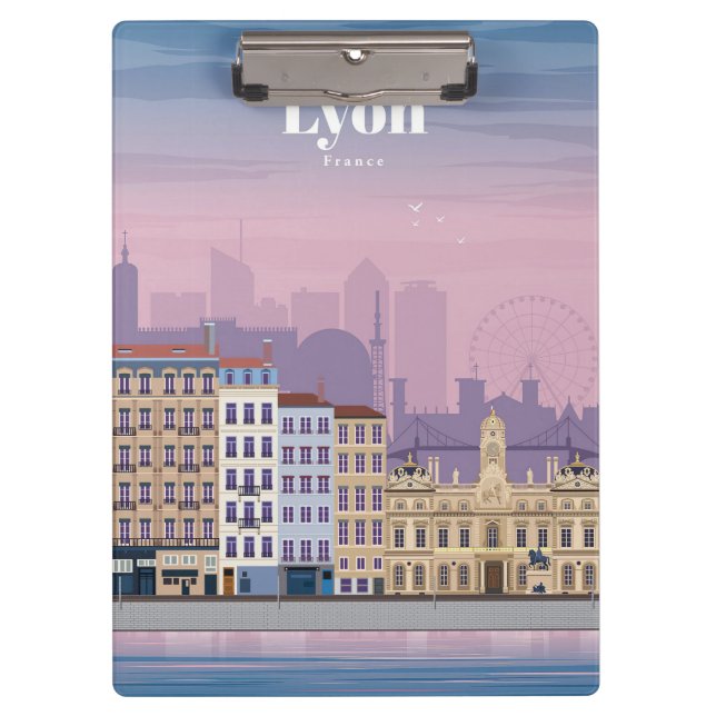Pranchetas Viagem Art Viagem a Lyon França (Frente)