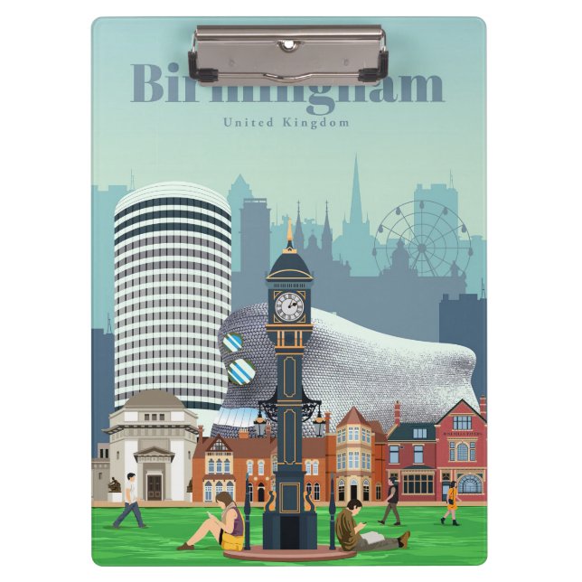 Pranchetas Viagem Art Viagem Para Birmingham (Frente)