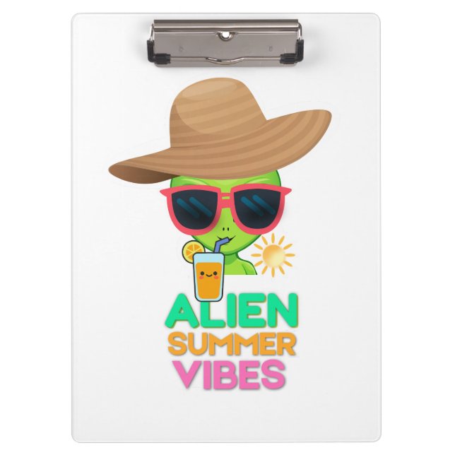 Pranchetas Vibrações Legais de Férias de Verão de Alien (Frente)