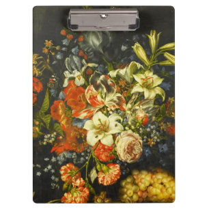 Pranchetas Vida Estática com Flores e Frutas