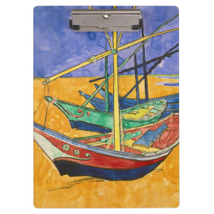 Pranchetas Vincent van Gogh - Barcos de Pesca na Praia
