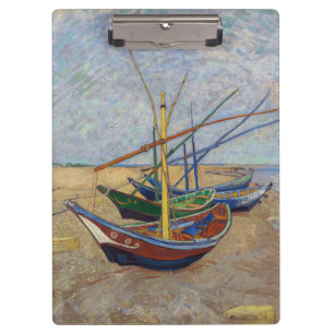 Pranchetas Vincent van Gogh - Barcos de Pesca na Praia
