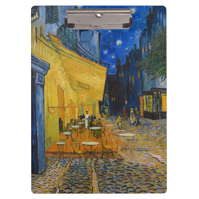 Pranchetas Vincent van Gogh - Cafe Terrace à Noite (Frente)