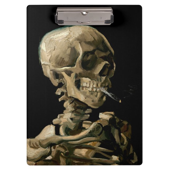 Pranchetas Vincent van Gogh - Crânio com cigarro queimado (Frente)