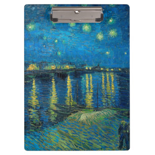 Pranchetas Vincent Van Gogh Noite Estrelada Sobre o Ródano