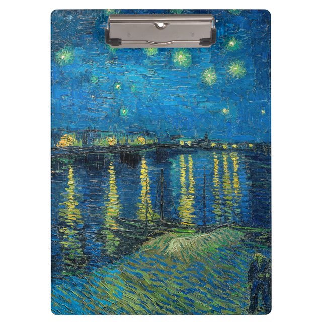Pranchetas Vincent Van Gogh Noite Estrelada Sobre o Ródano (Frente)