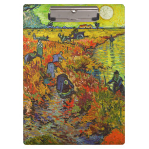 Pranchetas Vincent van Gogh - O Vineyard Vermelho