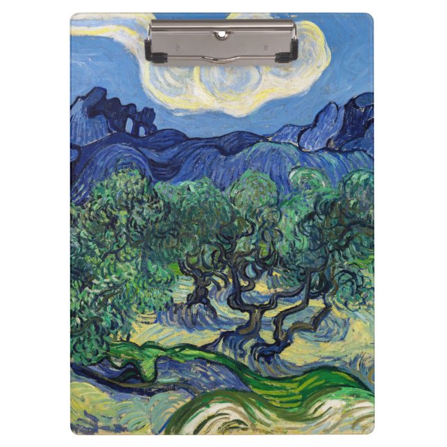 Pranchetas Vincent van Gogh - Oliveiras com os Alpilles (Frente)