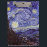 Pranchetas Vincent Van Gogh Starry Night Vintage Fine Art<br><div class="desc">Vincent van Gogh Starry Night Fine Art Painting Starry Night Starry Night é uma pintura do artista poste-impressionista holandês Vincent van Gogh. O céu azul à noite está cheio de nuvens, estrelas e uma lua crescente brilhante. A Noite Estrelada é a única noturna na série de visões da janela do...</div>