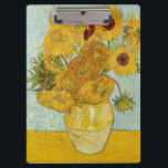 Pranchetas Vincent Van Gogh - Vase com Doze Girassóis<br><div class="desc">Vase com Doze girassóis / Vase avec douze tournesols - Vincent Van Gogh,  agosto de 1888 - Sunflower 1888 terceira versão (F456)</div>