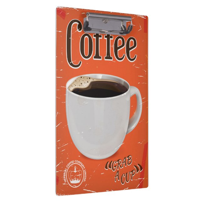 Pranchetas Vintage Coffee Advertisement Poster (Direita)