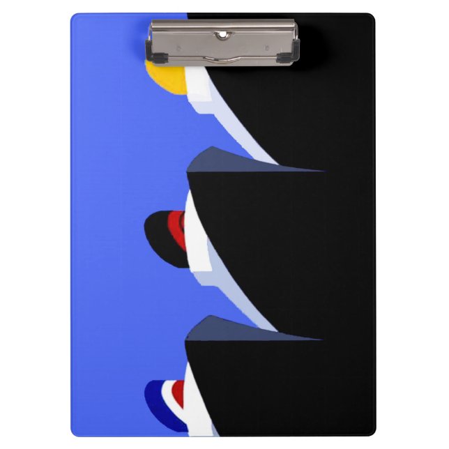 Pranchetas Vintage Cruise Ship Art Deco Poster (Frente)