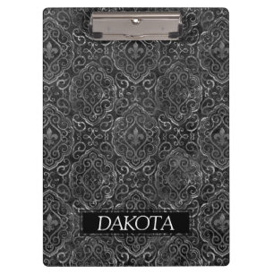 Pranchetas Vintage Fleur de Lis Personalização de Damasco