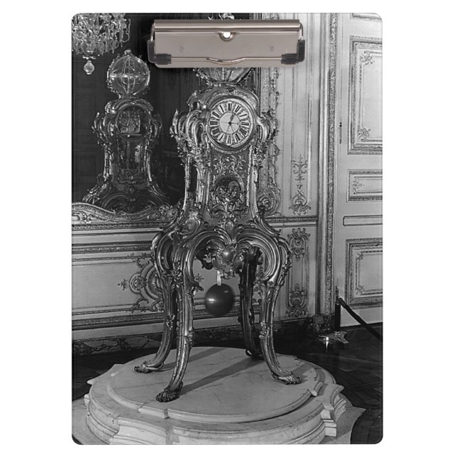 Pranchetas Vintage Paris Palace Versalhes relógio astronômico (Frente)