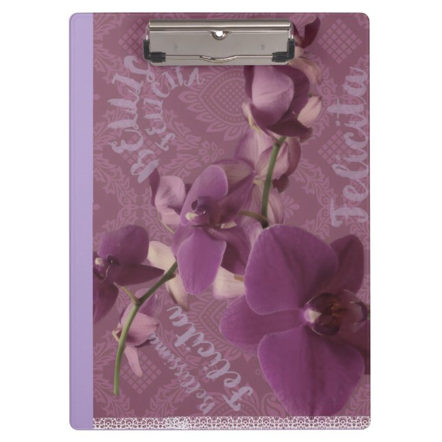 Pranchetas Vintage purple orchid (Frente)