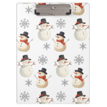Vintage Snowman Christmas Snowflakes