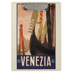 Pranchetas Vintage Venezia Poster - Itália