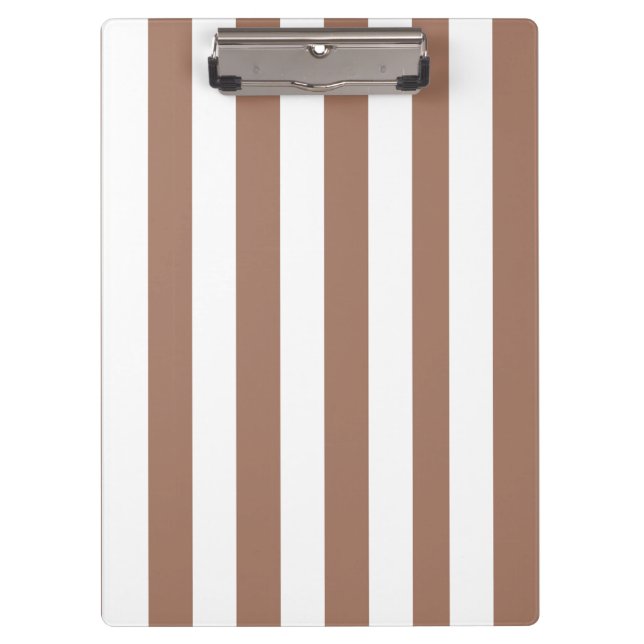 Pranchetas Vintage Vertical Stripes Mocha Mousse White (Frente)