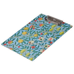 Pranchetas Vintage William Morris 'Quatro padrões de Fruta