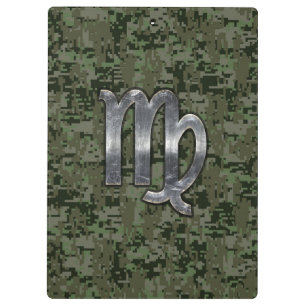 Pranchetas Virgo Zodiac - Sinal na Camo Digital Verde