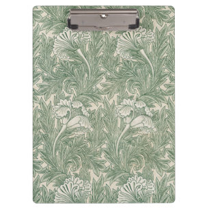 Pranchetas Wallpaper tulip William Morris verde têxtil