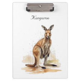 Pranchetas Wanderer de Outback: Costume de Watercolor Kangaro