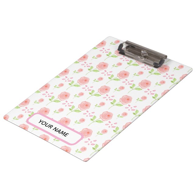 Pranchetas Watercolor Botanical  Floral Pattern Planner (Inclinado)