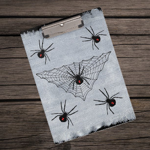 Pranchetas Web de aranha o Dia das Bruxas da viúva negra