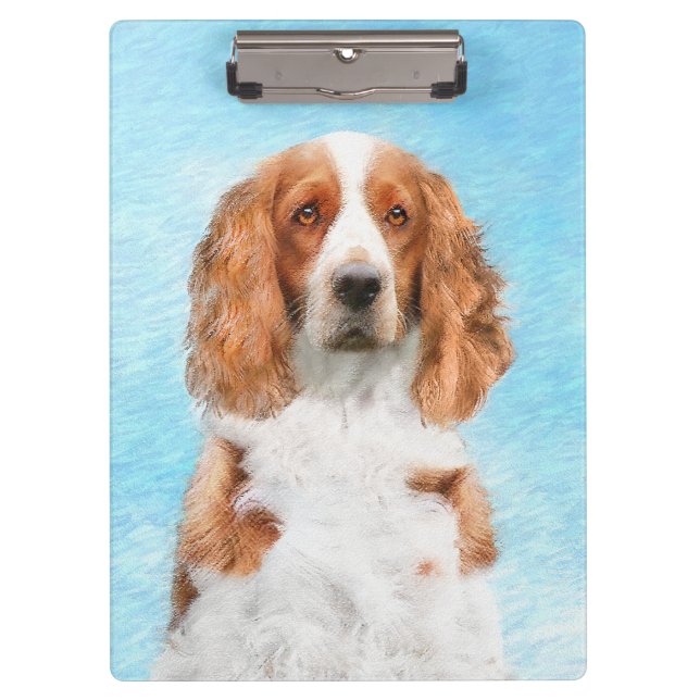 Pranchetas Welsh Springer Spaniel Painting - Arte Original De (Frente)