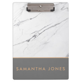 Pranchetas White Carrara Marble Clássico Dourado Moderno