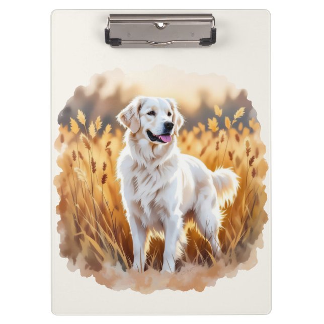 Pranchetas White Golden Retriever Dog (Frente)