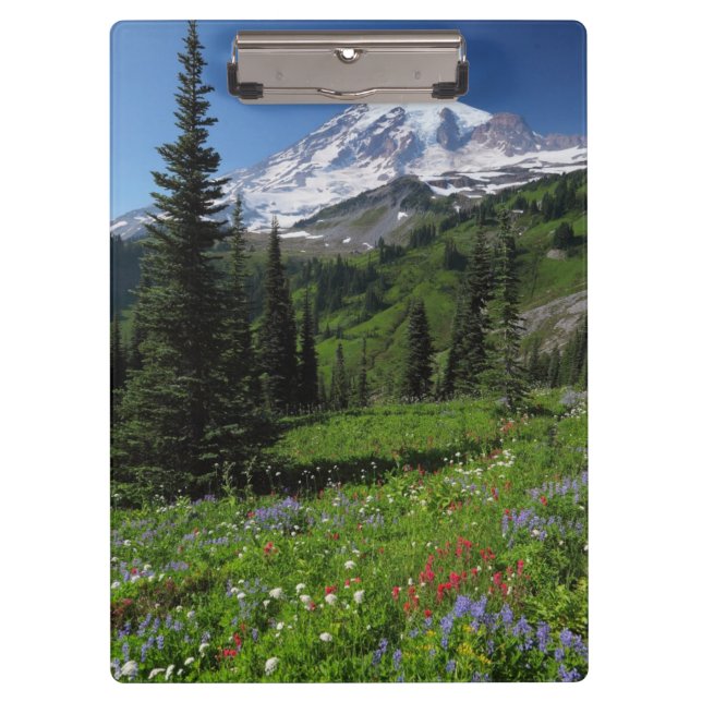 Pranchetas Wildflowers no Monte Rainier (Frente)