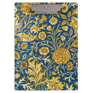 Pranchetas William Morris Cherwell Padrão Floral Azul