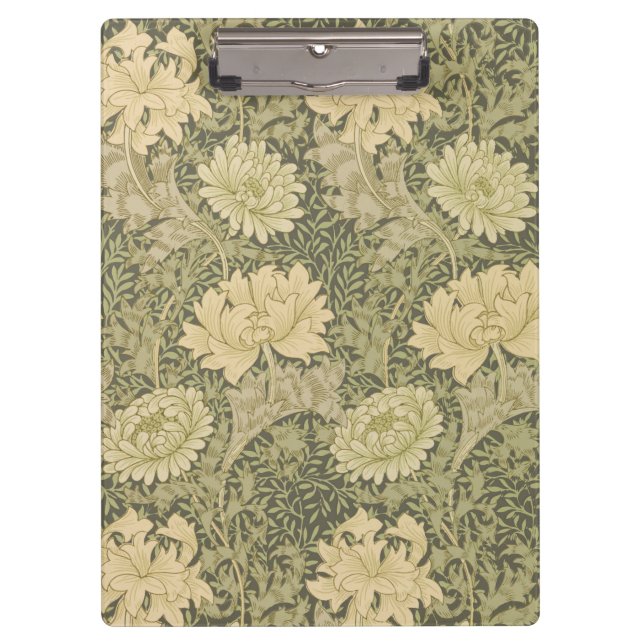 Pranchetas William Morris Chrysanthemum Sage Flower (Frente)