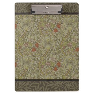 Pranchetas William Morris Floral lily willow art impressão