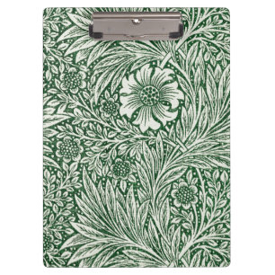Pranchetas william morris marigold flor verde floral